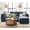 blue, variant on Better Homes & Gardens 100'' Modular Sectional Sofa with Storage Ottoman, White Linen
