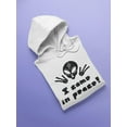 thumbnail image 3 of Alien I Come In Peace! Hoodie Men -Image by Shutterstock, Male Small, 3 of 4