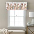 thumbnail image 3 of Spring Bunny Easter Kitchen Curtain Valances for Windows Farmhouse Short Curtains, Floral Botanical Colorful Eggs Rod Pocket Valance Curtain for Bedroom Cafe Living Room, 3 of 8