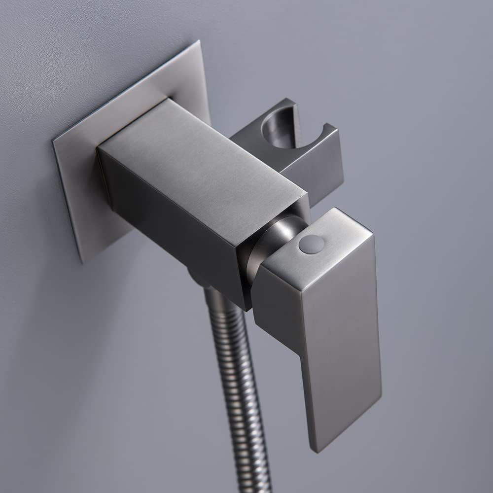 Handheld Bidet Sprayer for Toilet, Concealed Brass Baby Cloth Diaper Sprayer Kit, High Pressure Bathroom Toilet Bidet Attachment Set for Bathing Pets Feminine Hygiene