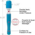 thumbnail image 3 of Wanachi Mini Massager Personal Massage Wand, Blue, 3 of 3