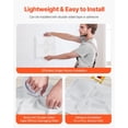 thumbnail image 6 of 3D Wall Panels 33 Pack 11.81x11.81 Inch PVC Modern Minimalist Floral Tiles 32 Sq Ft Accent Wall Panel Matte White for Interior Home Decor Ceiling Bedroom Living Room Gaming Room, 6 of 6