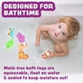 thumbnail image 2 of Juguetes de baño Tub Works Rainforest sin moho, paquete de 6 para bebés y niños pequeños, 2 of 9