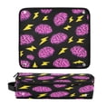 thumbnail image 4 of Hair Tools Storage with Heat Resistant Mat- Purple Brain Printed Curling Iron Travel Bag/Flat Iron Case for Women, 4 of 8