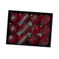 thumbnail image 2 of S SERENABLE 12 Pieces Christmas Hanging Decorations Charm Pendants Christmas Ball Ornaments Xmas Decor for New Year Window Holiday Indoor Red, 2 of 8