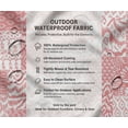 thumbnail image 5 of Soimoi Waterproof Outdoor Fabric by 5 Yard | Patchwork Print on Pink | 56" Wide | UV Resistant & Durable Taffeta Material for Cushions, Covers, Curtains, awning & DIY Projects, 5 of 7