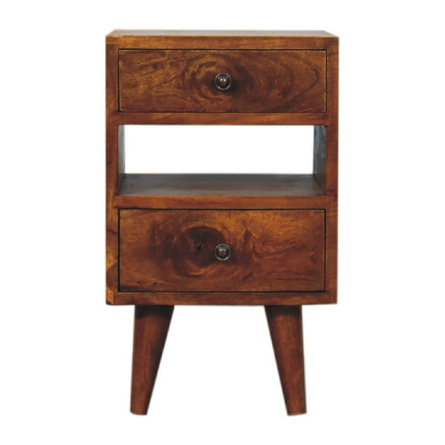 Artisan Furniture Solid Wood Mini Classic Multi Chestnut Nightstand