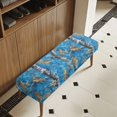thumbnail image 3 of XYZCANDO Poly Spandex Long Bench Seat Slipcover for Dining Home, Breathable Elastic Band Bench Covers, Tree Leaf Camo Pattern, 3 of 9