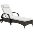 thumbnail image 3 of Outdoor Plastic Rattan Sun Bathing Chair, 3 of 10