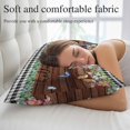 thumbnail image 5 of Spring Botanical Pillow Covers 12"x20", Farmhouse Black Plaid Brown Wooden Grain Soft Brushed Microfiber Breathable Throw Pillow Covers, Decorative Pillowcase with Zipper for Couch Sofa Bedroom, 5 of 9