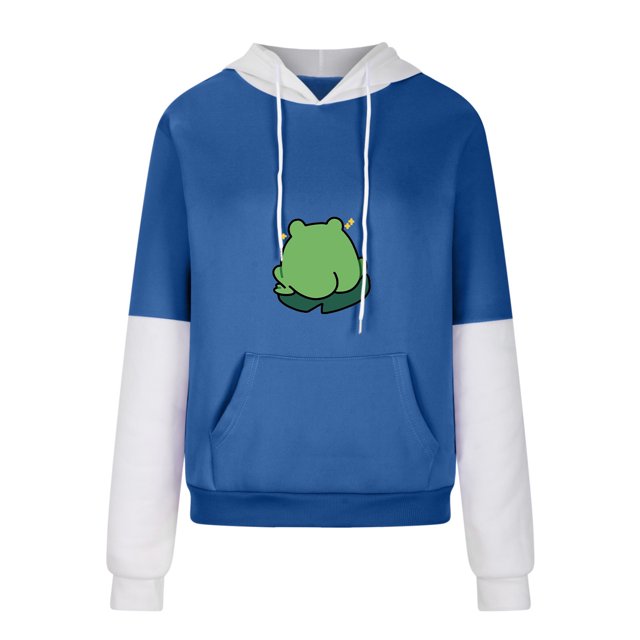 Sudadera para Mujer Sudaderas con Cuello Redondo Moda Casual Estampado Suelto Manga Larga Tops Cortos Blusa Sin Capucha Odeerbi ODB-5
