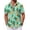 Green - Pineapple, variant on COOFANDY Men's Hawaiian Shirt Short Sleeve Tropical Shirts for Men Beach Shirt Resort Wear