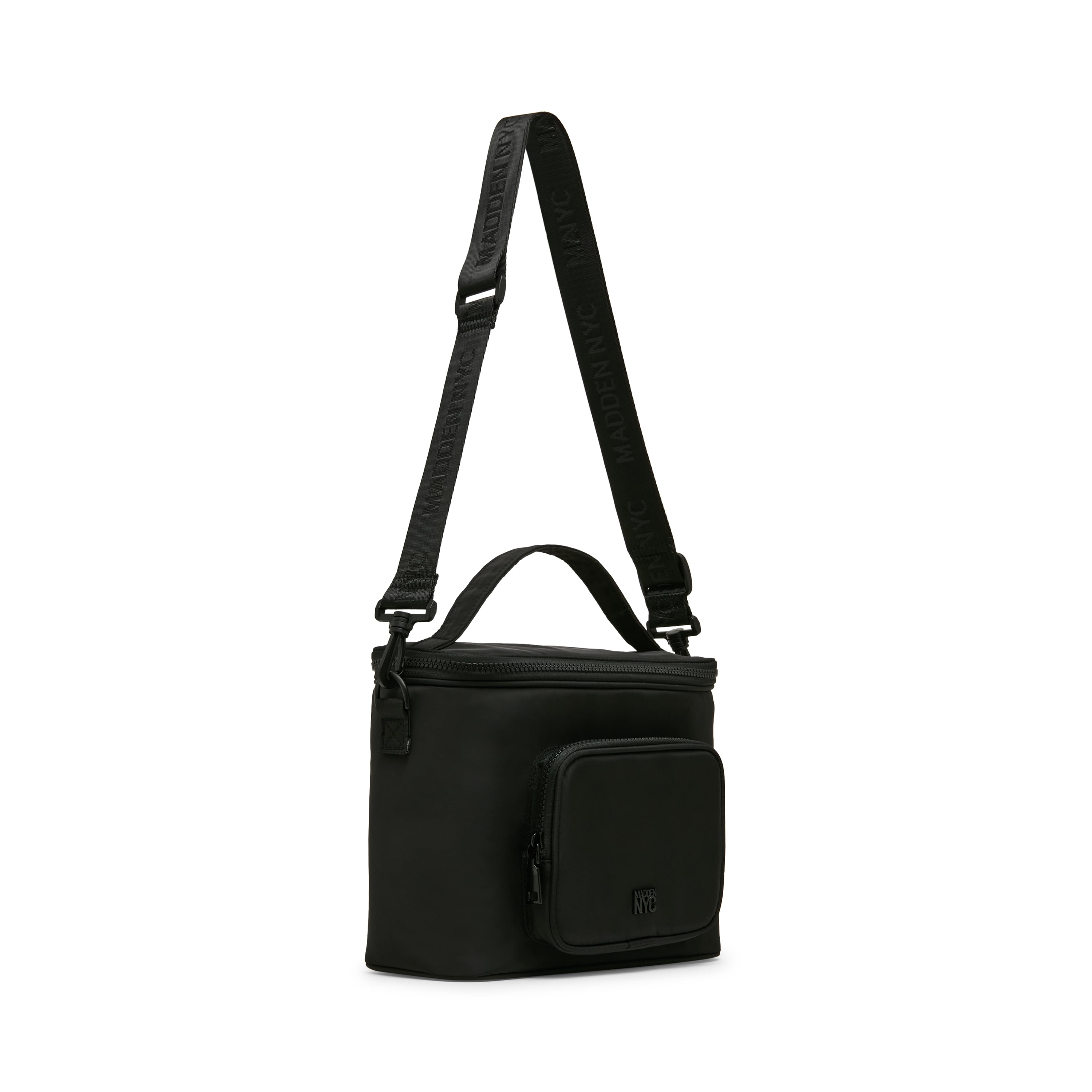 Madden NYC Women's Front Pocket Lunchbox, Black, Made for Portable Food Storage for Workday Meals and Travel