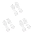 thumbnail image 2 of Bearachild guantes de limpieza cocina látex lavavajillas resistente al desgaste antiadherente manopla protector de manos baño blanco / l Type1 NO1, 2 of 6