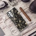 thumbnail image 5 of FYBTO Compatible with Samsung Galaxy A32 5G Case, with [Tempered Glass Screen Protector] Slim TPU Matte Color Marble Transparent Clear Soft Skin Phone Case Protector Cover (Green), 5 of 5
