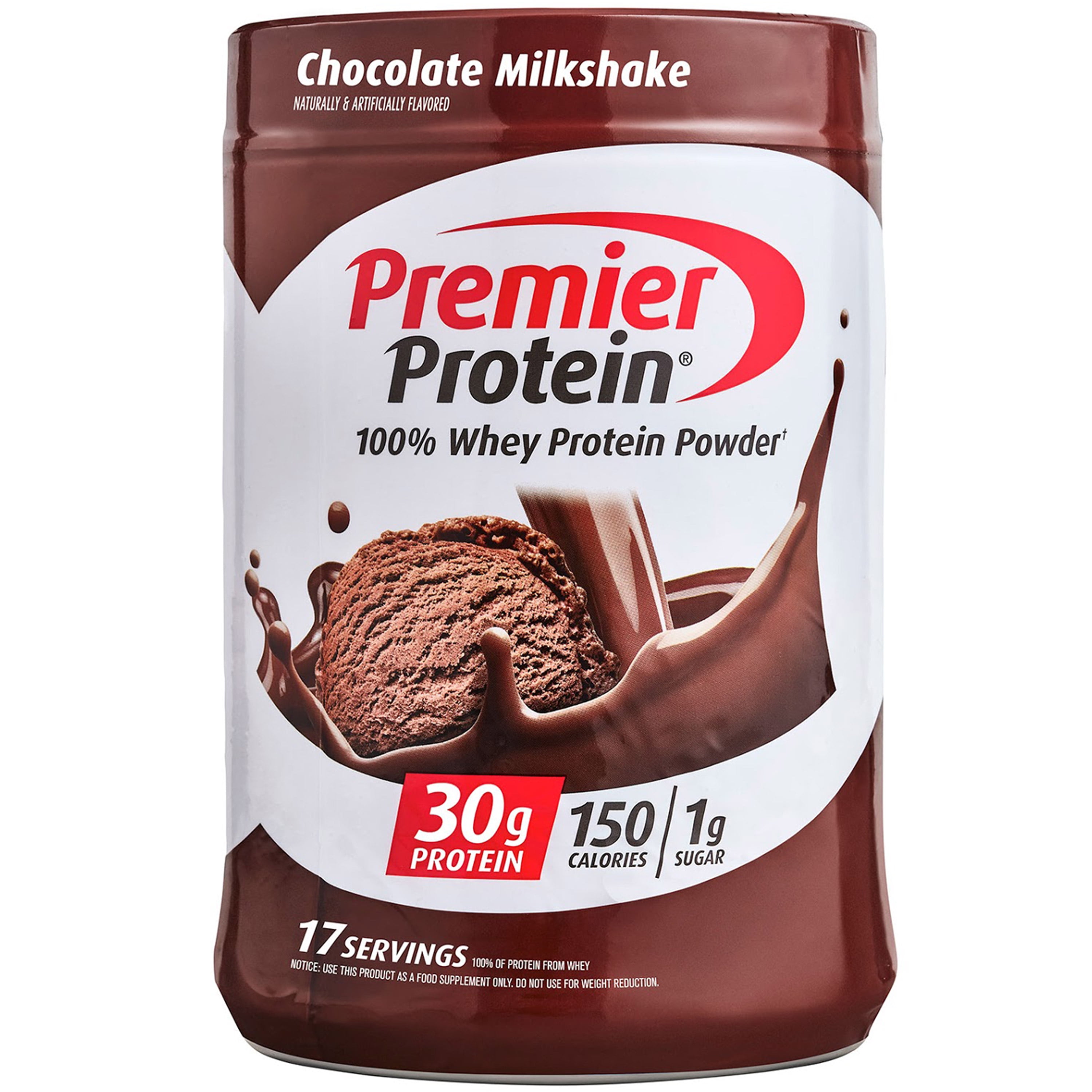 Premier Protein 100 Whey Protein Powder, Chocolate Milkshake, 30g