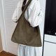 thumbnail image 4 of Bolso Bandolera Retro Con Cierre Gamuza Sintética para Mujer () Verde, 4 of 9