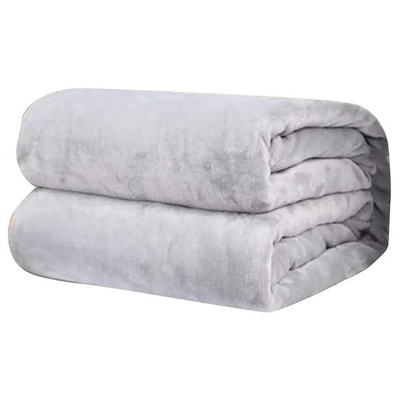 2023 Home Textiles Clearance! PEZHADA Super Soft Warm Solid Warm Micro Plush Fleece Blanket Throw Rug Sofa Bedding