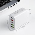 thumbnail image 2 of Cargador USB C 65W de 5 Puertos con Carga Rápida PD 3.0 y QC 3.0 para iPhone, Samsung y Portátiles, 2 of 5