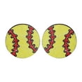 thumbnail image 2 of Sports Baseball Football Volleyball Basketball Wooden Stud Earrings, Fashionable Accessories, 2 of 7