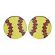 thumbnail image 2 of Fiudx Pendientes Deportivos de Béisbol, Fútbol, Voleibol y Baloncesto. Pendientes de Madera. Accesorios Deportivos de Moda., 2 of 5