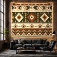 thumbnail image 6 of Southwestern Geometric Patterns on Earthy Tones, Nostalgic Folk Art for Boho Decor Enthusiasts, Tribal Textile Wall Decor, Housewarming Gift, Tapestry Wall Hanging for Bedroom and Living Room, 6 of 7