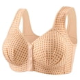 thumbnail image 2 of OVAFBAU Bras for Women Supportive Seamless Push Up Bra T-Shirt Bra Plus Size Wireless Bra Front Closure Fixed Cup Push Up Shaping Tank Women Underwears, 2 of 5