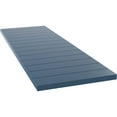 thumbnail image 6 of Ekena Millwork 12"W x 56"H True Fit PVC Horizontal Slat Modern Style Fixed Mount Shutters, Sojourn Blue (Per Pair - Hardware Not Included), 6 of 9
