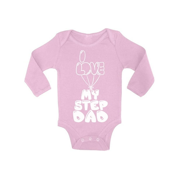 Awkward Styles Baby Boy Clothes One Piece Cute Baby Girl Bodysuit I Love My Step Dad