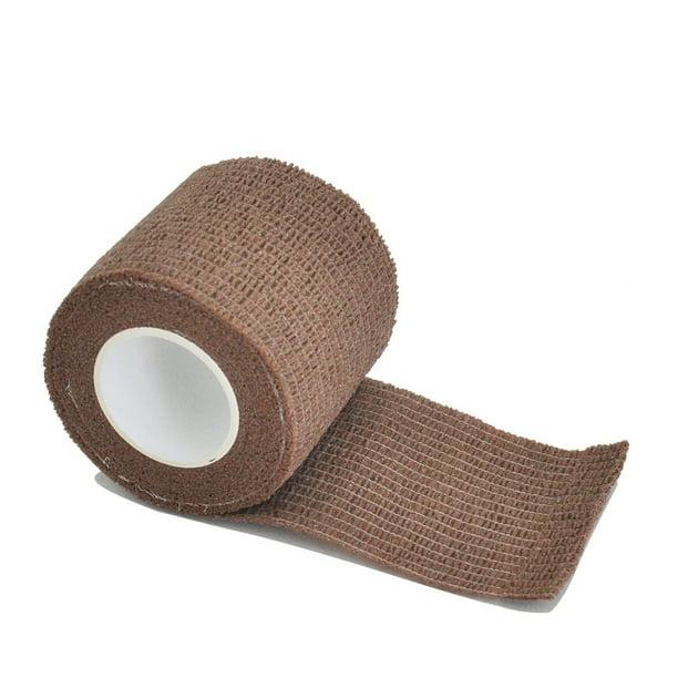 1 rollo de vendaje médico de gasa de 2,5/5/10cm x 4,8 m, vendas elásticas transpirables autoadhesivas para fijación deportiva, dedo, muñeca y pierna Dengxun unisex