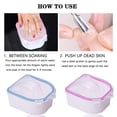 thumbnail image 3 of Apuakthei - 2 cuencos para remojar las uñas, para quitar el esmalte de uñas, para lavarlas a mano, para manicura y spa, 3 of 8