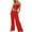 Red, variant on HOWPAY Womens Sets 2 Piece Outfits Strapless Crop Tube Top Solid Color Wide Leg Pants Lounge Sets Loose Fit Comfy Soft Y2K Sweatsuits Black L