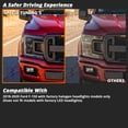 thumbnail image 2 of Spec-D Tuning Black Full LED Switchback Projector Headlights w/ Sequential LED Signal & LED DRL w/ Startup Animation Compatible with 2018-2020 Ford F-150 Halogen Models, Left + Right Pair, 2 of 7