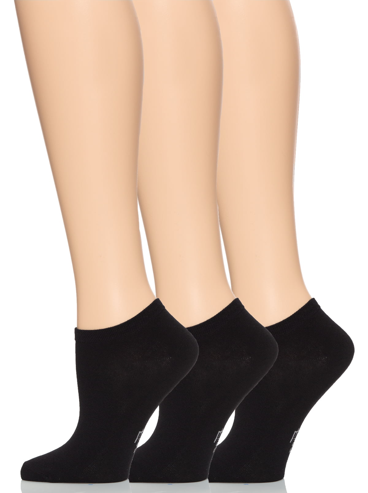 Felina | Women's No-Show Bamboo Socks | 3-Pack (Black, One Size ...