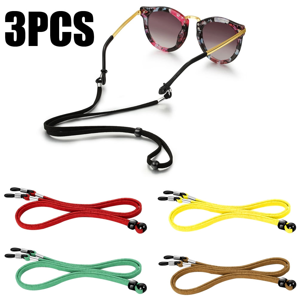 DGROEE 3Pcs Holder Straps Cord, Adjustable Eyewear Retainers, Anti