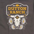thumbnail image 3 of Yellowstone - Dutton Ranch Steer Skull Flower - Men's Short Sleeve Graphic T-Shirt, 3 of 6