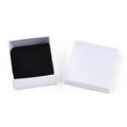 thumbnail image 3 of 24 pc Square Cardboard Ring Boxes with Sponge Inside White 2x2x1-3/8 inch(5x5x3.5cm), 3 of 4