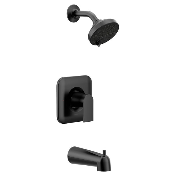 Grifo para bañera y ducha Moen Genta LX, negro mate