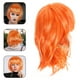 thumbnail image 4 of Pelucas de cosplay cortas y rectas con flequillo para fiestas de disfraces (naranja), 4 of 5