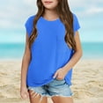 thumbnail image 4 of BLTIBY Girls Tank Top Summer Sleeveless Vest T Shirt for Teen Toddler Infant Round Neck Solid Color Casual Fashion Blouse 2025 Blue 3-4 Years, 4 of 8