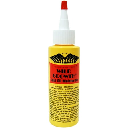 Wild Growth Light Oil Moisturizer 4 oz (Best Oil For Hair Growth)