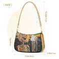 thumbnail image 3 of FORMRS Womens Shoulder Bag with Chain Strap Clutch Purse Cute Tote Handbag, Bright Skeleton, 3 of 7