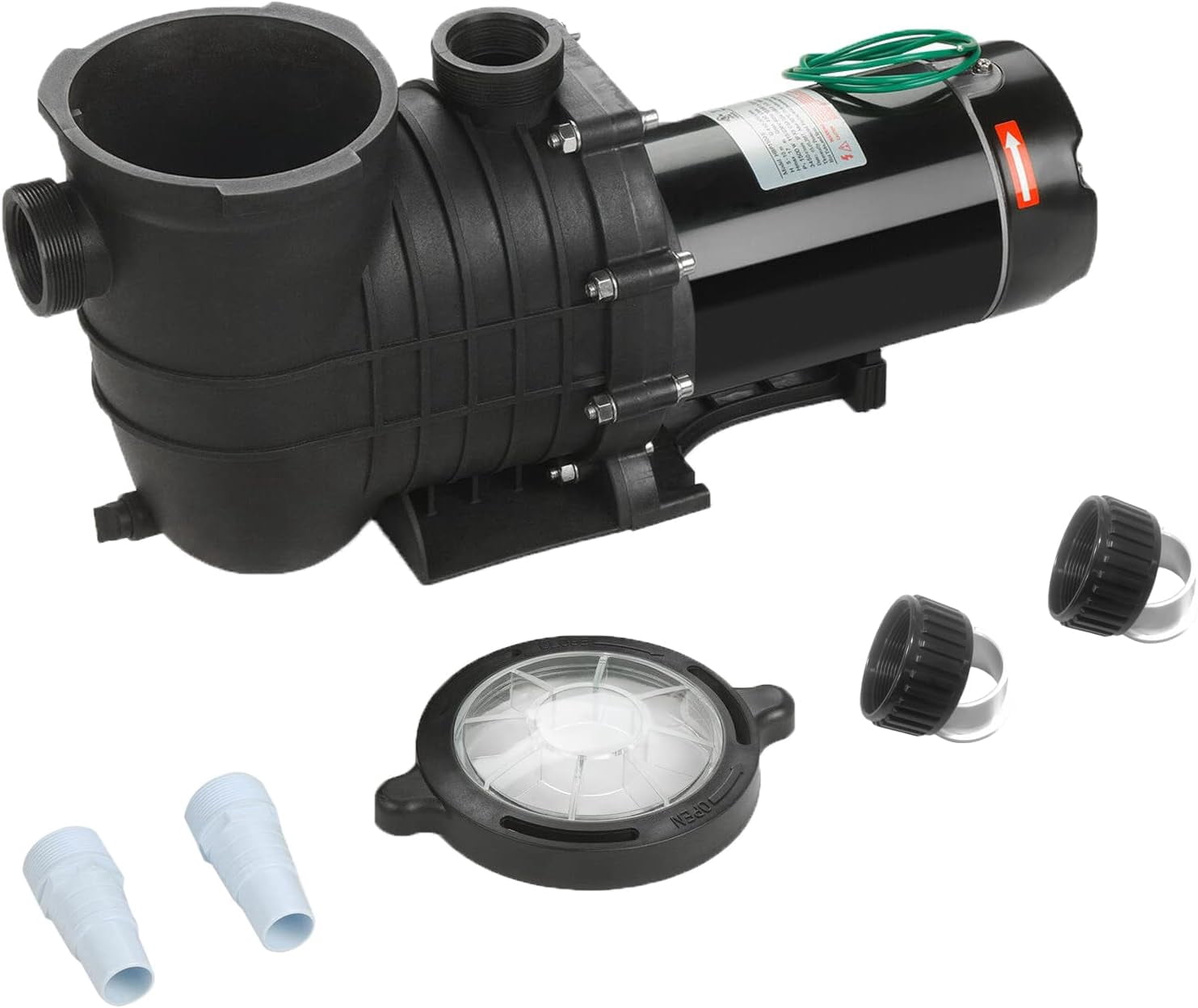 PRIJESSE 2.0HP In/Above Ground Pool Water Pump Swimming Pool Pump Dual Voltage 120V/220V 1500W