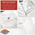 thumbnail image 4 of Dickies Womens Work Pants - High Waist Women Carpenter Pants Relaxed Fit with Belt & Utility Pockets, 4 of 7