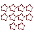 thumbnail image 4 of Colaxi 10Pieces Five Pointed Star Shaped Carabiner Heavy Duty Hanging Buckle Key Chain Clip for Keychains Home Outdoor Hiking Accessories red, 4 of 9