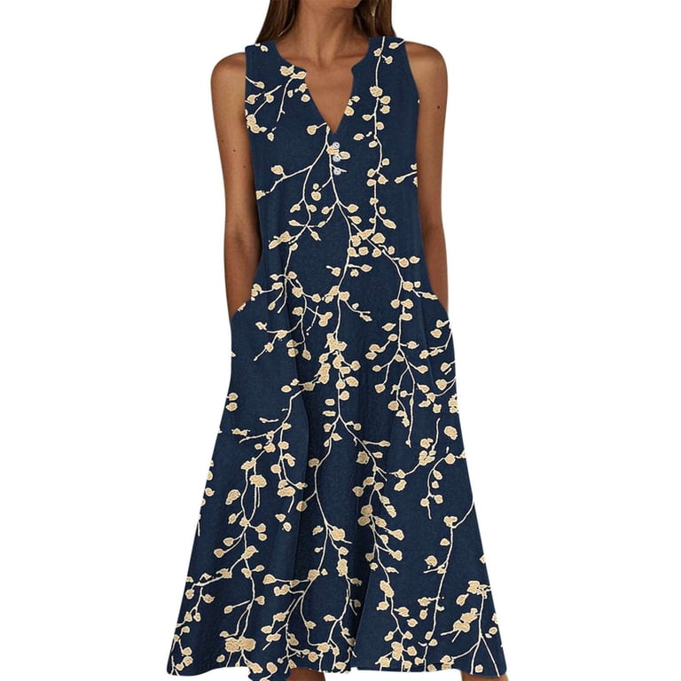 floral tank midi dress The Paris Smocked Floral Tank Midi Dress medium / Pink