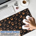 thumbnail image 4 of Long Mouse Pads for Desk,Jack Lantern Faces Halloween Pattern Desk Mats on Top Of Desks, Desk Mouse Pad Extra Large with 3mm Non-Slip Base and Stitched Edge for Gaming,Office,Work,Home 31.5x11.8in, 4 of 5