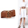thumbnail image 4 of Slccxzc Waist Corset Belt Plus Size Designer Belts For Women High Quality Punk Rivet Metal Cummerbunds Wide, 4 of 6