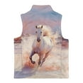 thumbnail image 5 of Pzuqiu Horse Kid Outerwear Vest 9-10 Toddler Girl Clothes Breathable Winter Lightweight Sleeveless Fleece Jacket with Pocket Soft Full Zip Personalized for Outdoor Activities, 5 of 7