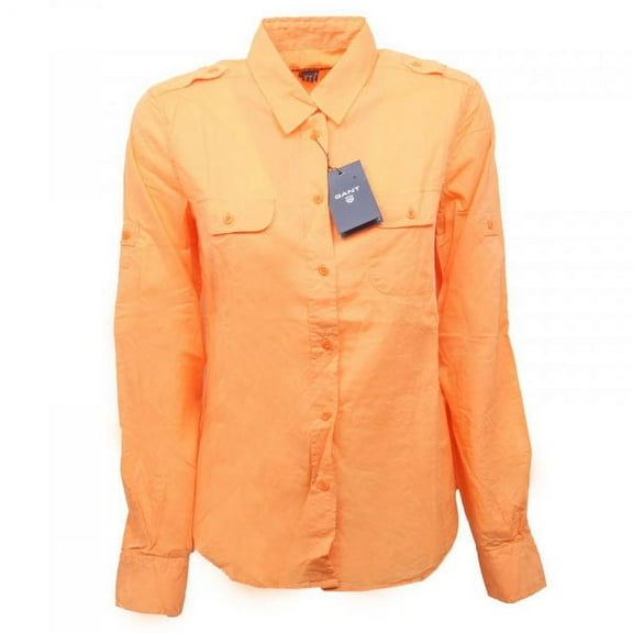 GANT Women's Crispy Peach M.M. Voile Utlility Shirt Size 6